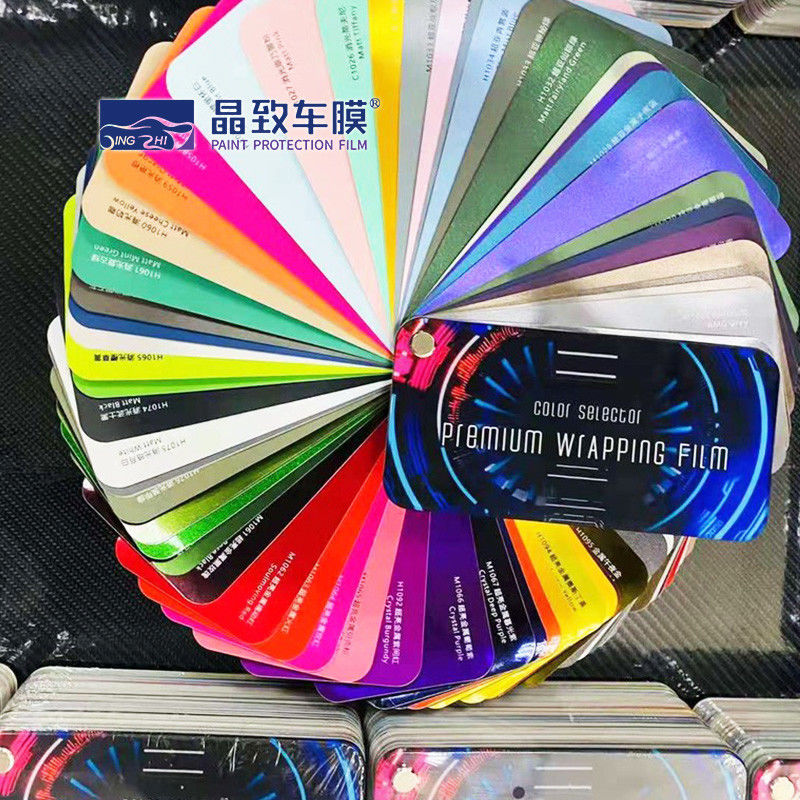 Sách mẫu bọc xe hơi Vinyl nhiều màu OEM Thực tế Trọng lượng nhẹ
