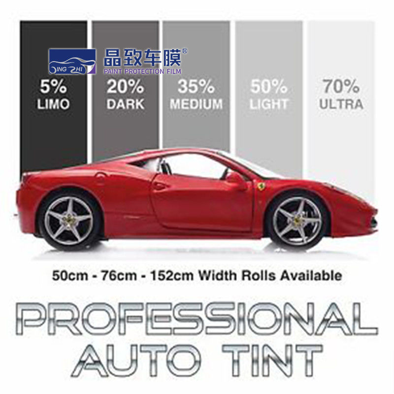 OEM ODM Kính chắn gió Tint Film Anti Shatter Nhiều màu Có thể tháo rời