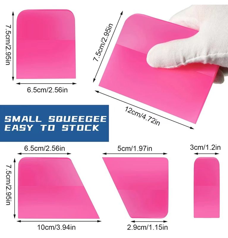 Công cụ bọc xe ô tô đa phương tiện 7,5x6,5cm cho phim màu cửa sổ