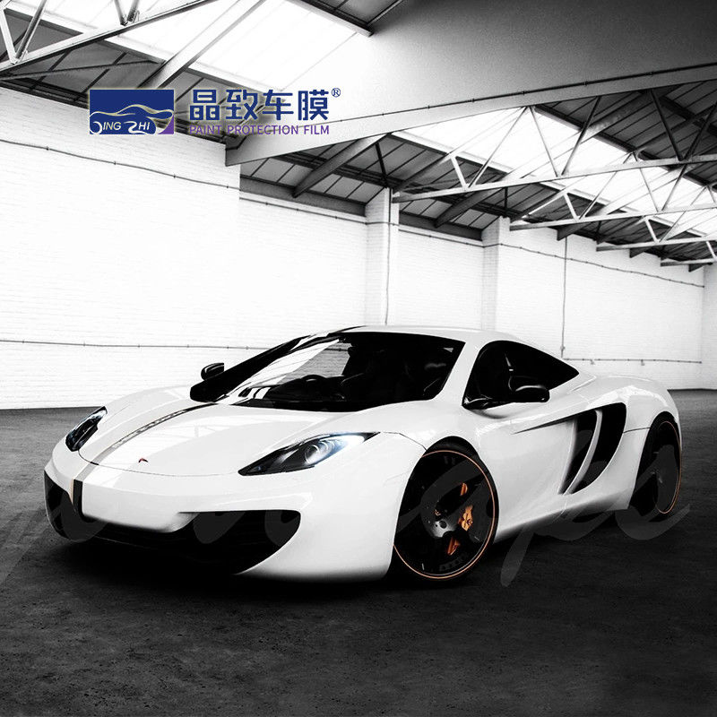 RoHS 3D Carbon PET Vinyl Film Màu trắng Supper Gloss Blue Fiber