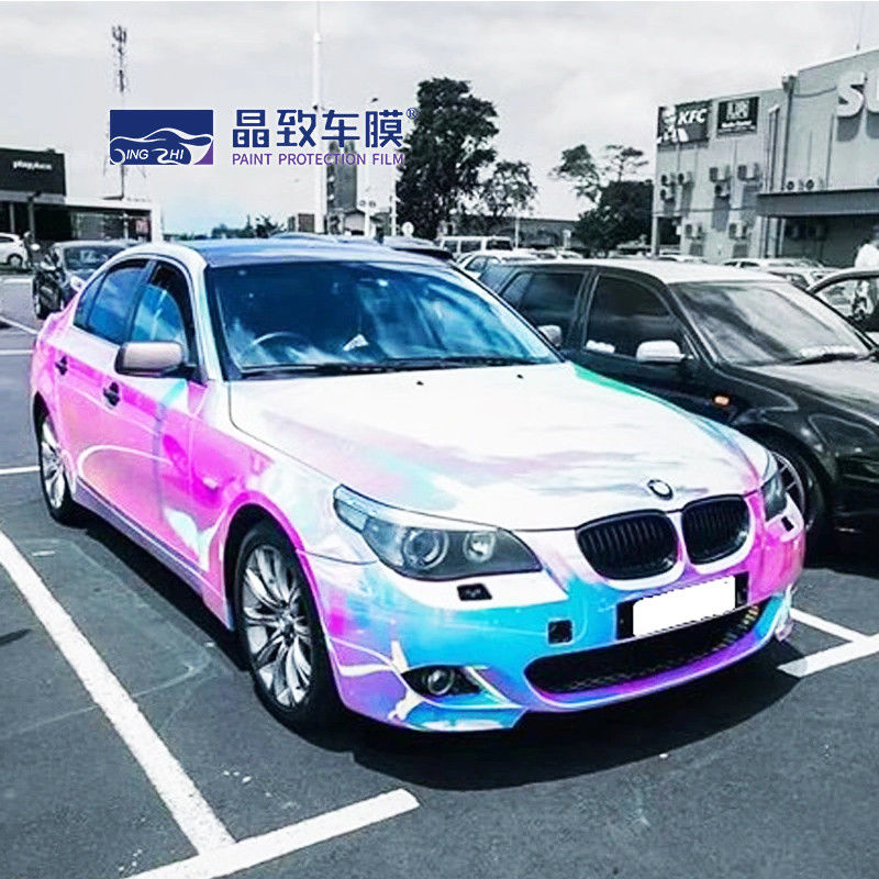 Màng bảo vệ sơn màu Chrome Vinyl Bọc màu cầu vồng Chống trầy xước
