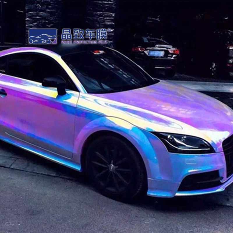 Màng bảo vệ sơn màu Chrome Vinyl Bọc màu cầu vồng Chống trầy xước
