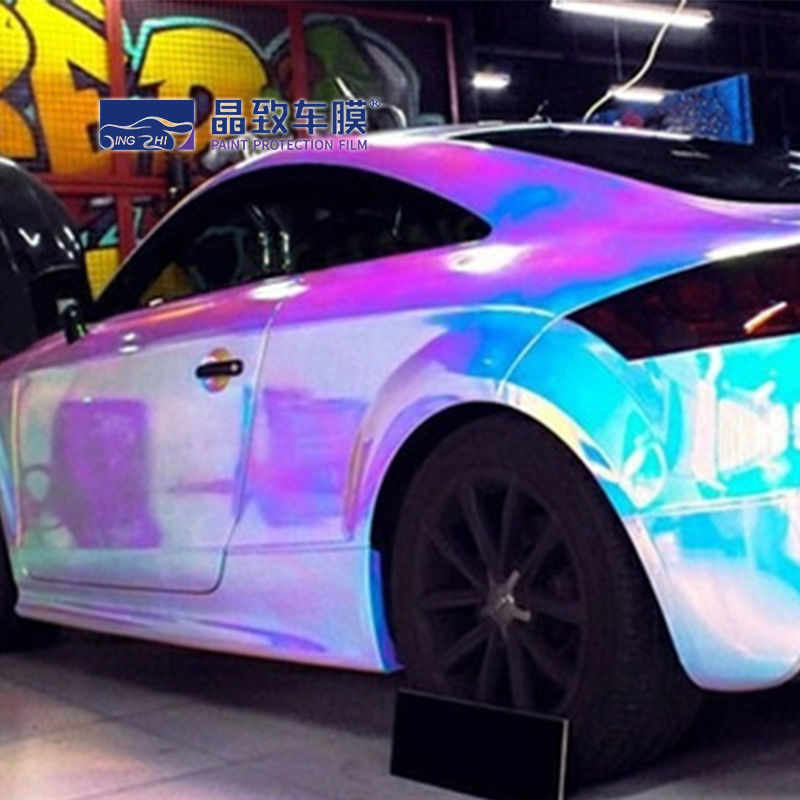 Màng bảo vệ sơn màu Chrome Vinyl Bọc màu cầu vồng Chống trầy xước